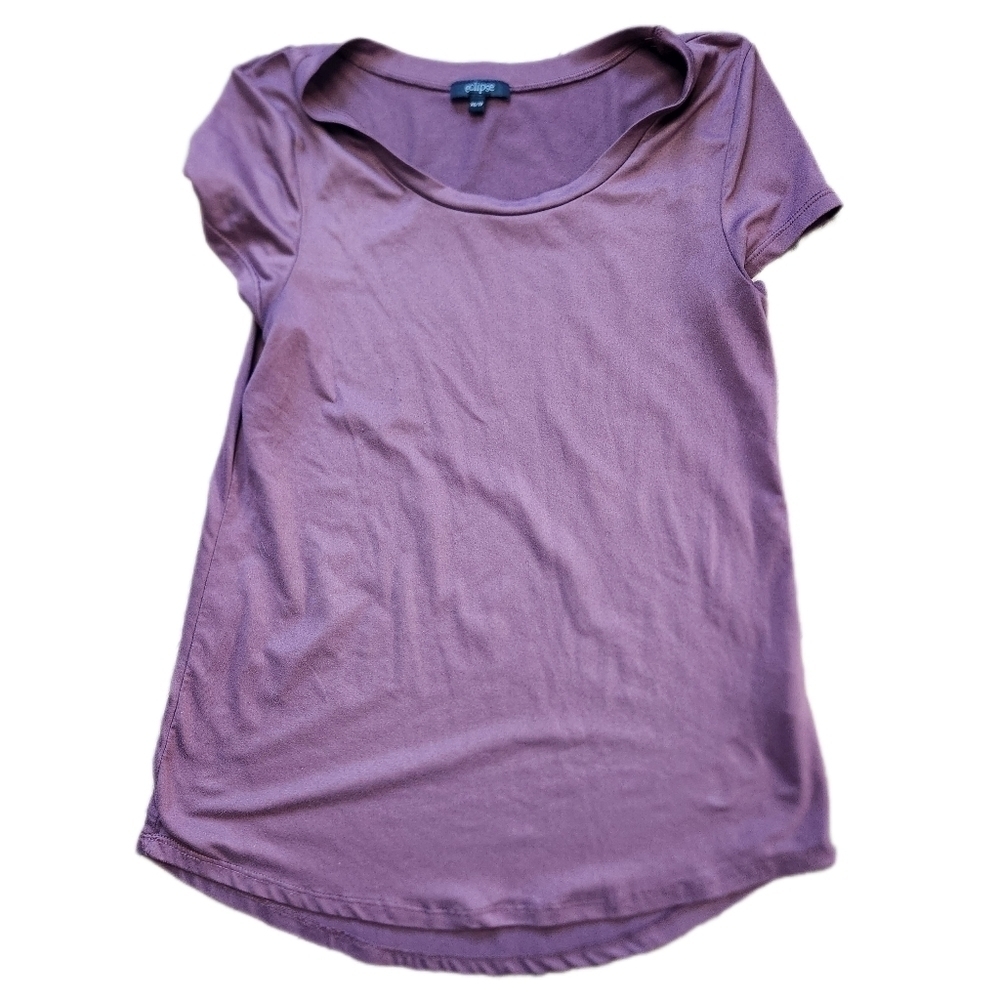 Eclipse Short Sleeve Purple Tee shirt Size XS